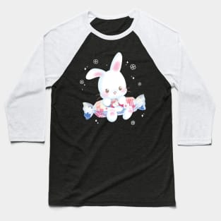 White Rabbit Milky Candy Baseball T-Shirt